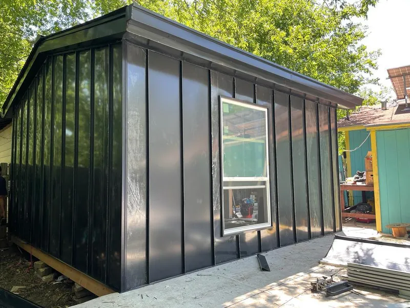 Black standing seam metal wall panels for Metal Roof Installation in Mill Valley